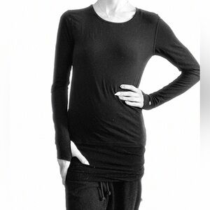 XL Black Champion Long Sleeve Tee
